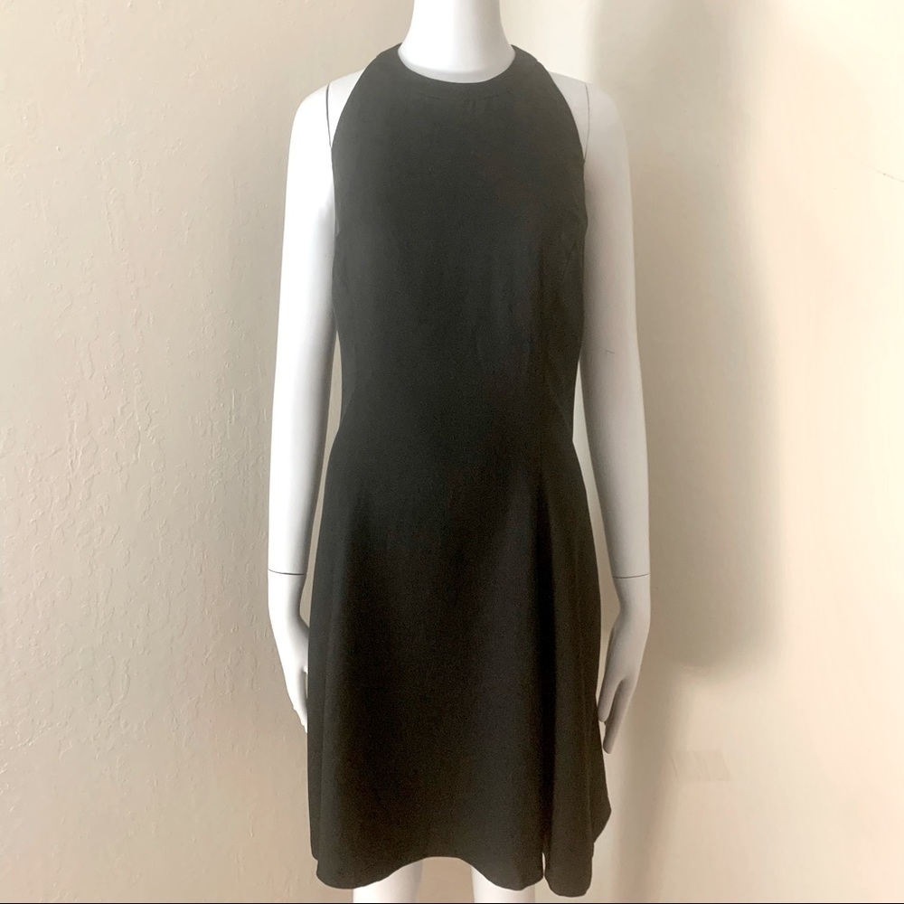 DONNA RICCO Strappy Crepe Little Black Dress Cocktail Party - Picture 8 of 14
